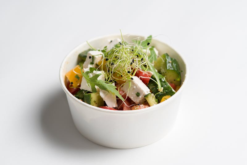 Greek Salad at Papa Ginos