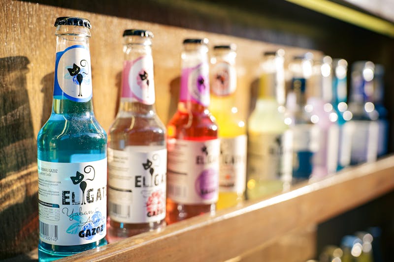 Italian Soda at Papa Ginos