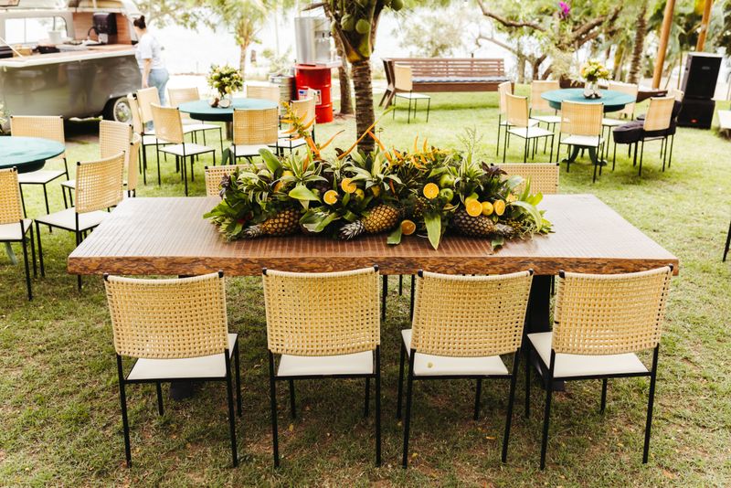 Private party catering papa ginos setup